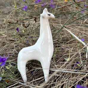 Керамическая фигурка «Жирафик Альбинос»